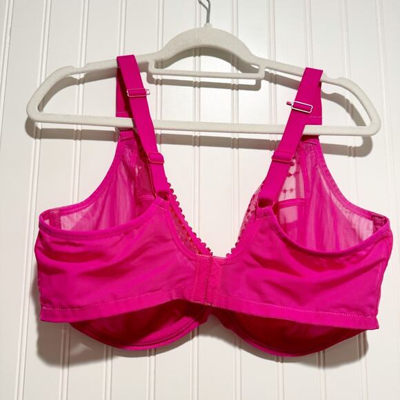 Elomi Matilda Unlined Plunge Bra Pink Underwire 40I - Picture 6 of 6